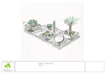 Croquis toit terrasse, Antibes 06, Paysagiste, Antibes, Vincent Aujard
