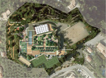 Plan masse parc de colomars, 06, Paysagiste Vincent Aujard